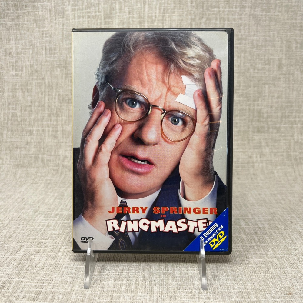Ringmaster DVD Jerry Springer 1998 Comedy Movie Blockbuster Case R Rated Artisan
